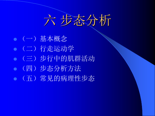 步态分析