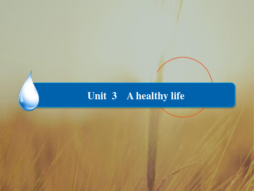 高中英语选修6练习课件：Unit 3 A healthy life 3-2