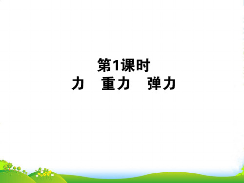 高三物理一轮复习 第二章--力、重力、弹力课件