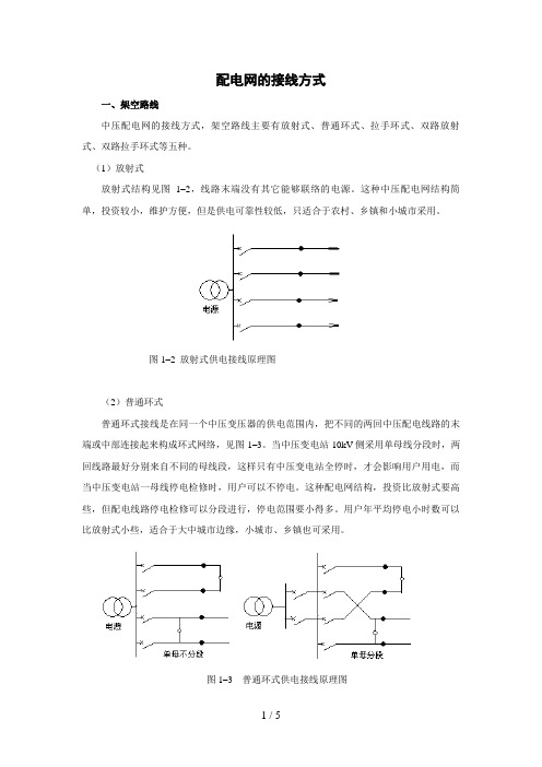 配电网的接线方式