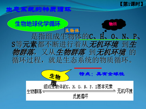 高中生物(人教版)必修3稳态与环境5.3生态系统物质循环(30张)课件