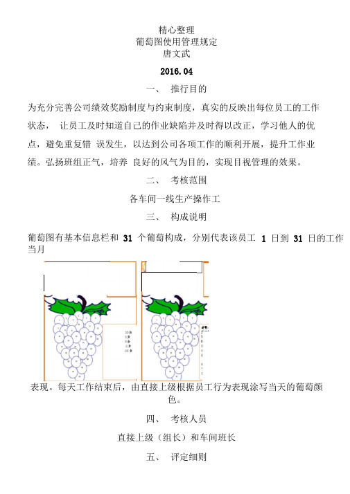绩效考核葡萄图实行方法