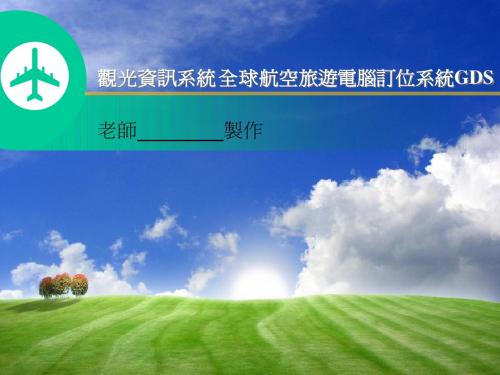 观光信息系统全球航空旅游计算机订位系统GDS