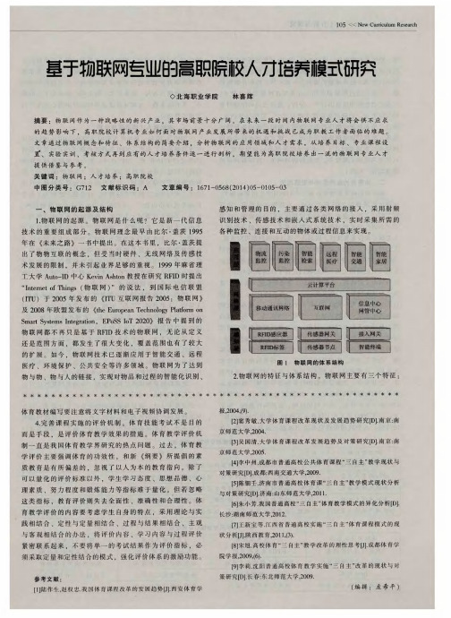 基于物联网专业的高职院校人才培养模式研究