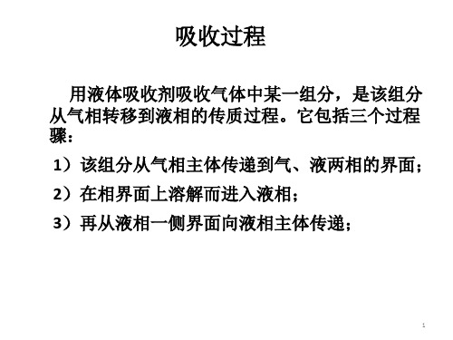 化工原理下 吸收速率方程式ppt课件