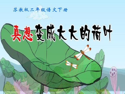 苏教版二年级语文下册真想变成大大的荷叶 4-PPT课件