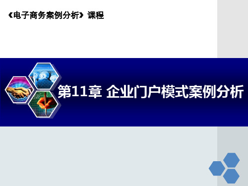电子商务企业门户模式案例分析