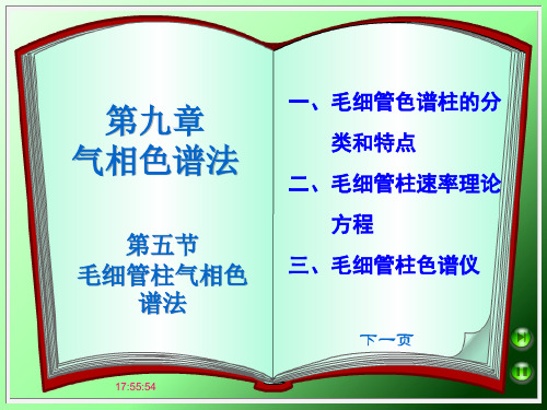 第九章 气相色谱法 第五节 毛细管柱气相色谱法