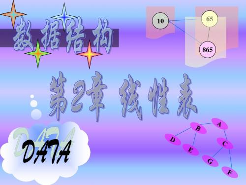 数据结构 C语言版(严蔚敏版)第2章 线性表1