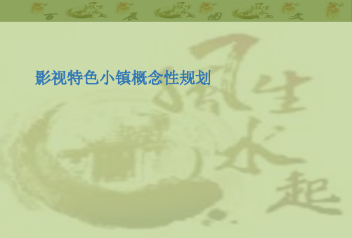 最新影视小镇概念性规划