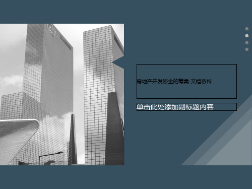 房地产开发资金的筹集-文档资料