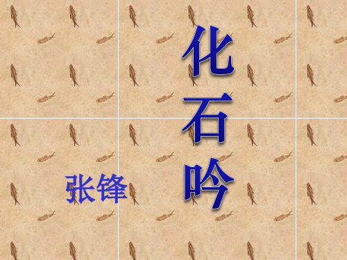 《化石吟》人教版七年级语文上册ppt课件(4篇)