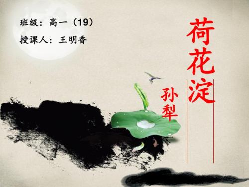 《荷花淀》公开课课件