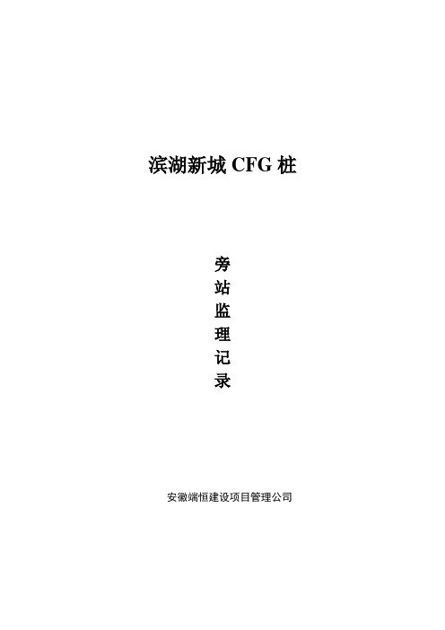 CFG桩旁站记录-2