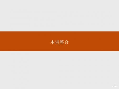 高中数学人教A版选修4-4课件：1本讲整合