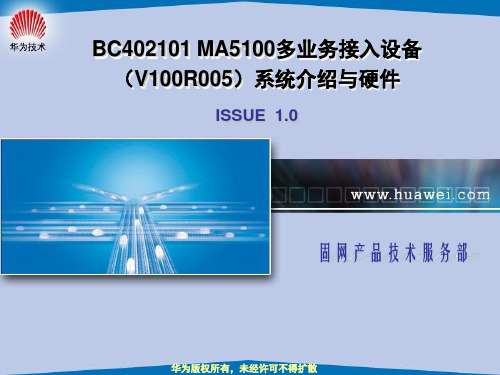 MA5100多业务接入设备V100R005系统介绍与硬.ppt