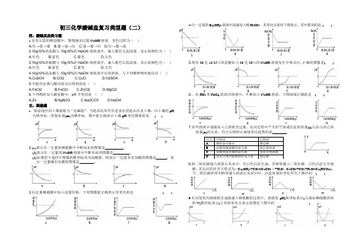 初三化学酸碱盐分题型复习题2