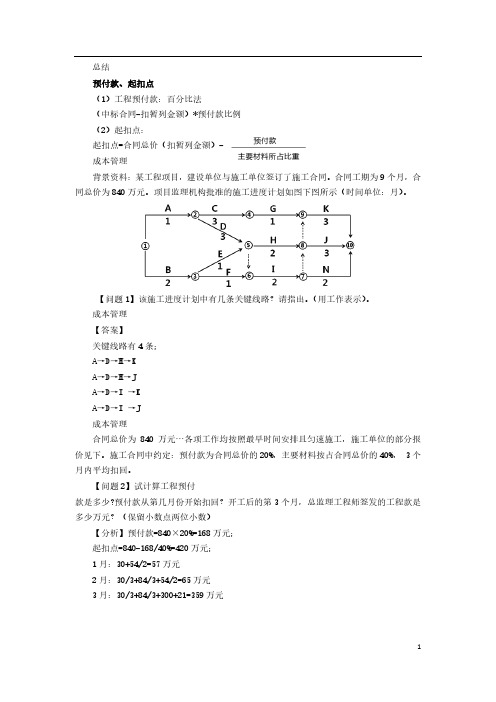 一建【建筑】案例突破  (16)成本管理2