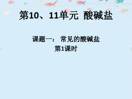 九年级化学下册教学课件-10.1 常见的酸和碱1-人教版