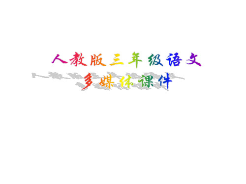 (人教版)三年级语文上册《奇怪的大石头》精品课件