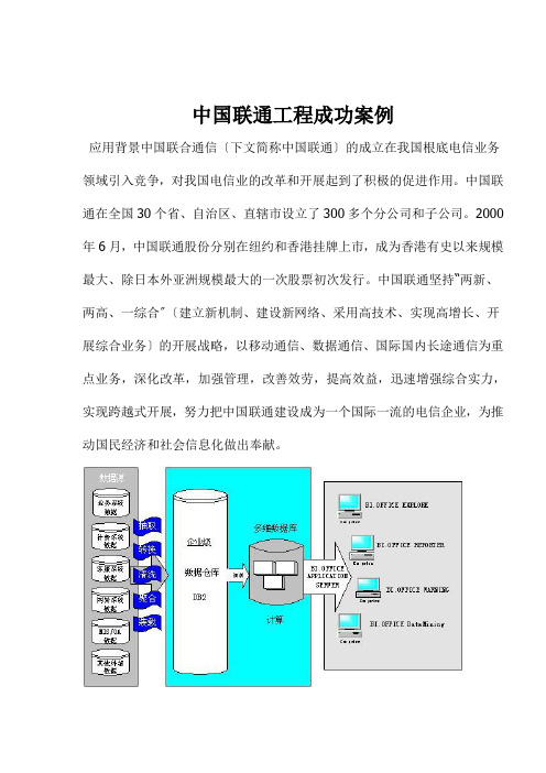 中国联通项目成功案例(1)