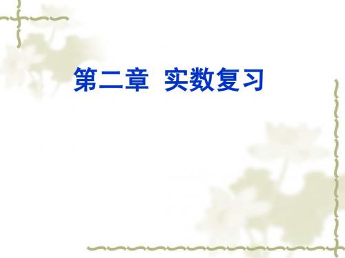 八年级上第二章实数复习