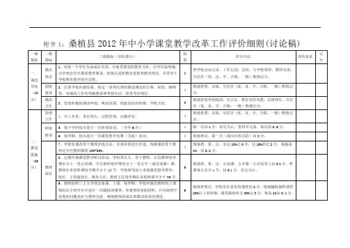 课改评价细则