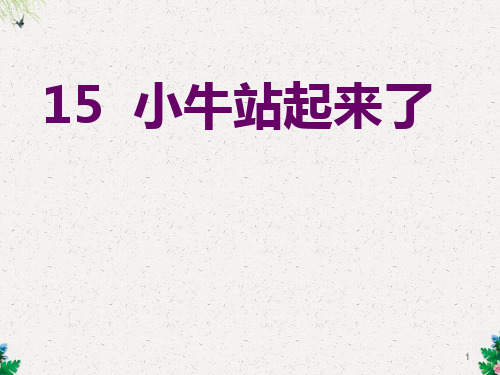 一年级下语文课件小牛站起来了_北京版
