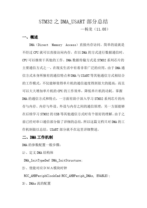 STM32之DMA_USART部分总结