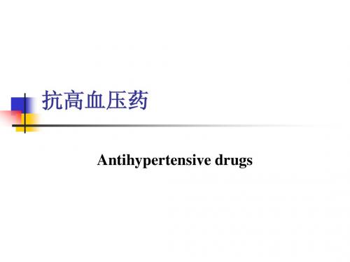 抗高血压药