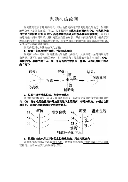 河流流向的判断