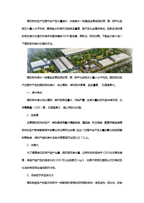 橡胶助剂废水处理