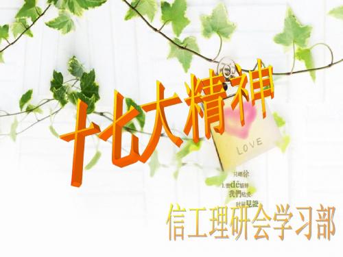 十七大精神课件