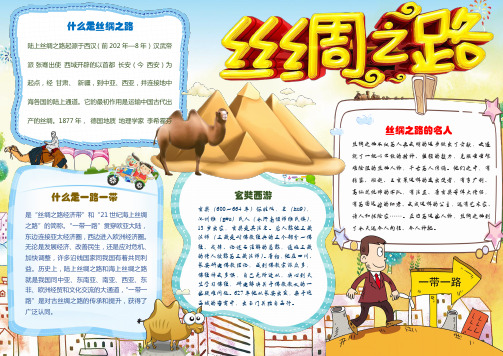 丝绸之路故事小报海报手抄报 (10)