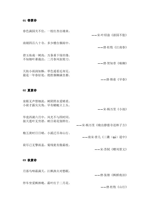 小学语文古诗常考的13类知识点.docx