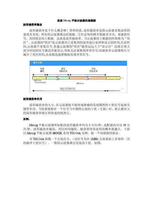 示波器的波形捕获率