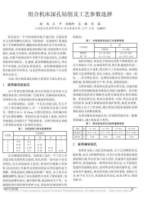 组合机床深孔钻削及工艺参数选择