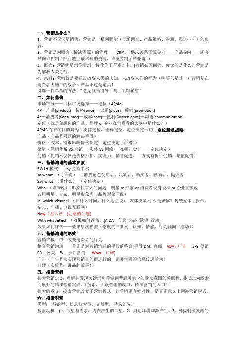 SEM考试知识点