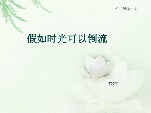 初二想像作文《假如时光可以倒流》700字(总9页PPT)