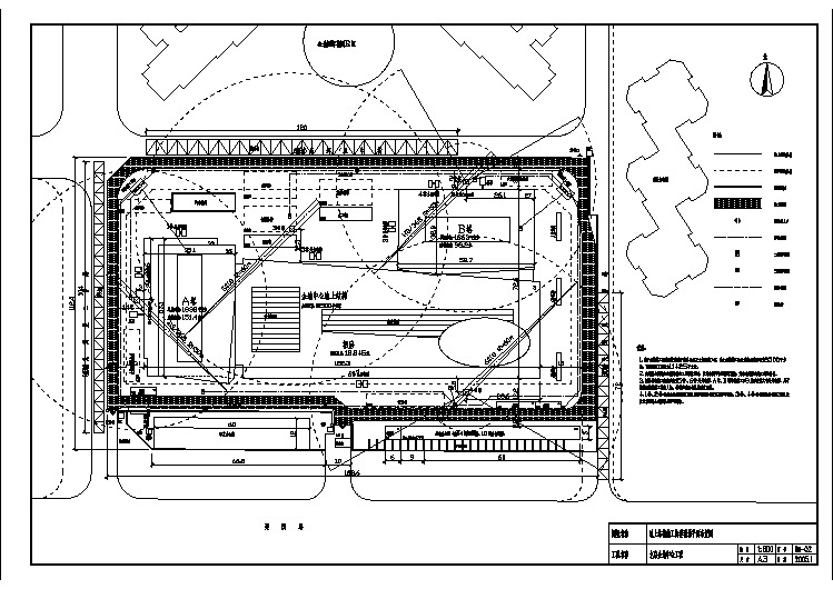 附图02  北京金地中心工程地上结构施工阶段现场平面布置图
