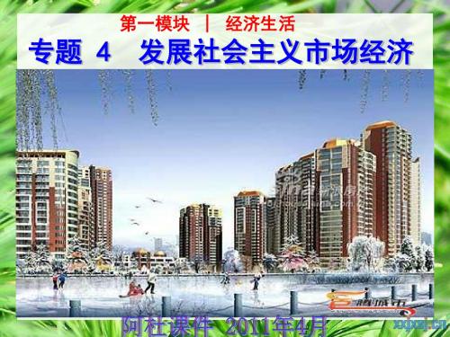高考备考二轮复习经济生活专题四