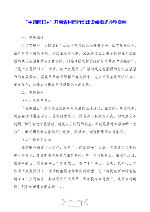 “主题团日+”开启农村团组织建设新模式典型案例.doc