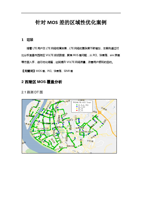 案例-针对MOS差的区域性优化案例