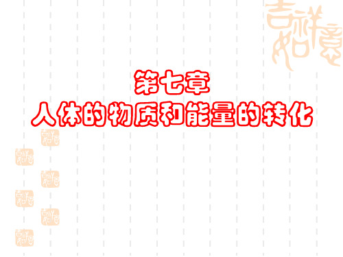食物的消化和吸收及人体的呼吸
