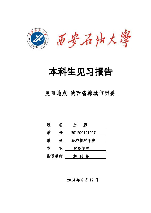 见习报告