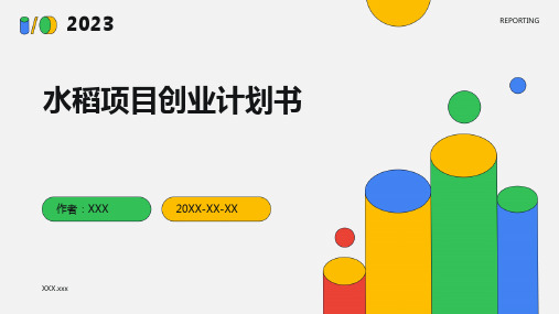 水稻项目创业计划书