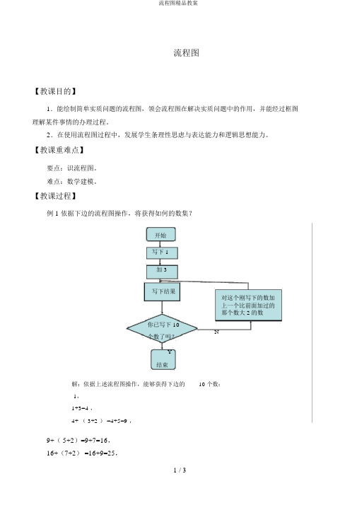 流程图精品教案