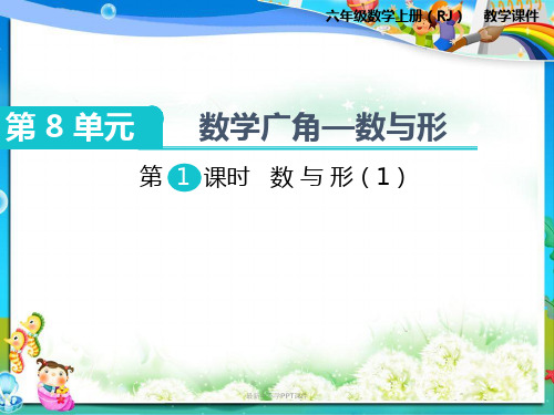 最新人教版小学六年级数学上册第1课时 数与形(1)PPT课件