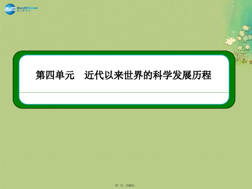 高中历史 411物理学的重大进展课件 新人教版必修3
