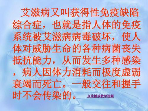 .艾滋病小斗士 ppt